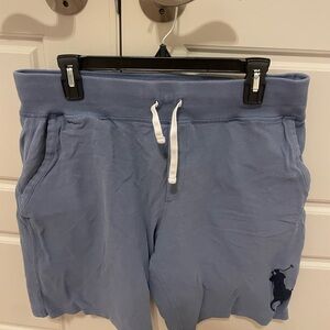 Blue-Gray Men's Polo Sweat Shorts - Large